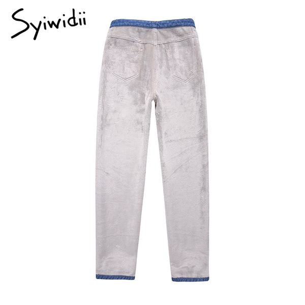 syiwidii velvet for women winter 2021 warm fashion straight denim pants black fleece elastic waist girls mom jeans woman, Blue
syiwidii velvet for women winter 2021 warm fashion straight denim pants black fleece elastic waist girls mom jeans woman, Blue