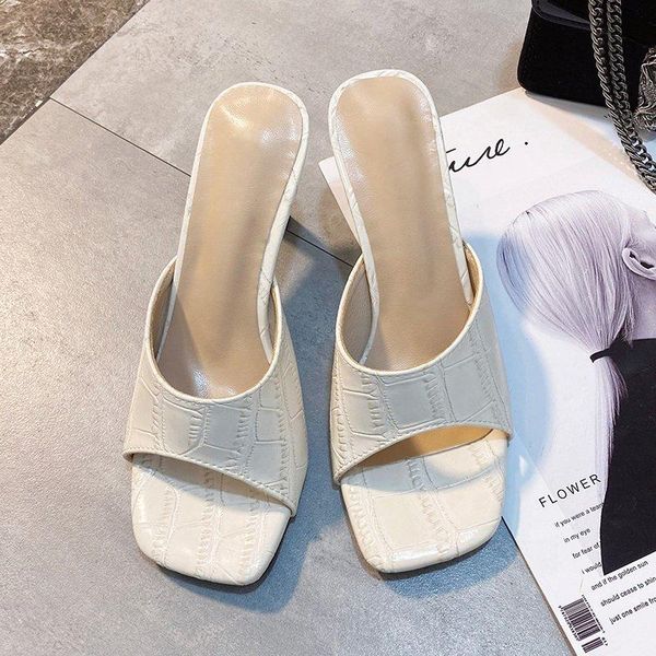 women slippers mules shoes woman square open toe thin high heels slides pumps party slip on gladiator style 35-45, Black
women slippers mules shoes woman square open toe thin high heels slides pumps party slip on gladiator style 35-45, Black
