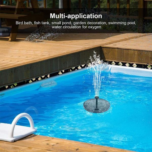 

watering equipments solar fountain kit power pump pool pond submersible waterfall floating panel water for garden