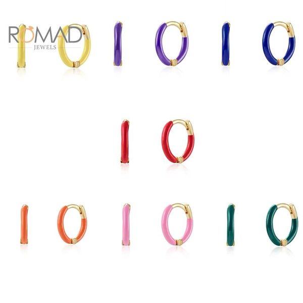 hoop & huggie romad 9mm 925 sterling silver hoops earrings for women green red purple pink dripping oil earring jewelry aretes de mujer, Golden;silver
hoop & huggie romad 9mm 925 sterling silver hoops earrings for women green red purple pink dripping oil earring jewelry aretes de mujer, Golden;silver