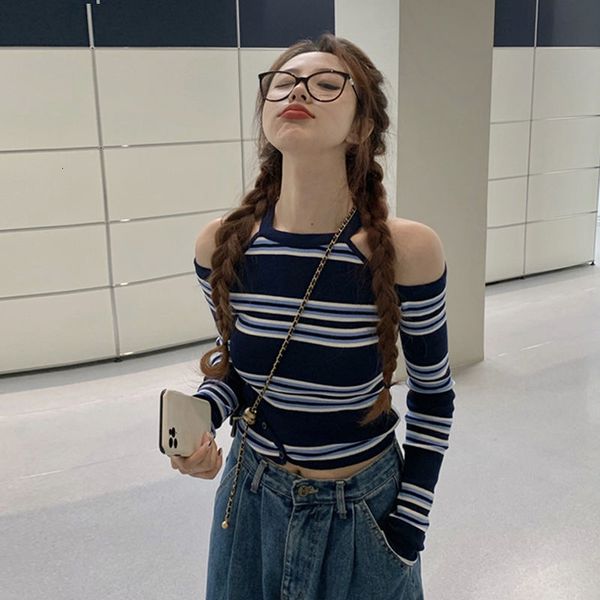 women's sweaters female thin-fit women's sweater short mesh striped cap off the upper shoulder, female fall femme chandails pull h, White;black
women's sweaters female thin-fit women's sweater short mesh striped cap off the upper shoulder, female fall femme chandails pull h, White;black