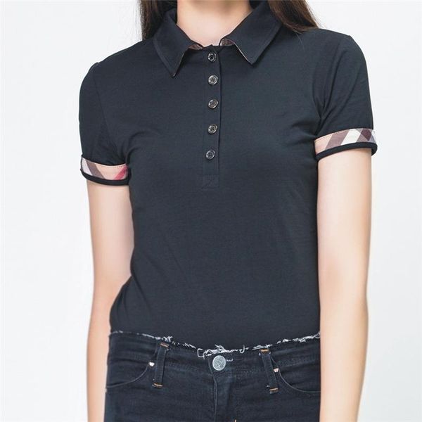 women's polos knight women short sleeve summer cotton casual solid color lady t fashion femme embroidery, White
women's polos knight women short sleeve summer cotton casual solid color lady t fashion femme embroidery, White