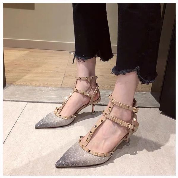 sandals hasp rivet heels female leather high-heeled pumps stiletto heel 6 cm pointed toe hollow ventilation shoes woman shoes, Black
sandals hasp rivet heels female leather high-heeled pumps stiletto heel 6 cm pointed toe hollow ventilation shoes woman shoes, Black