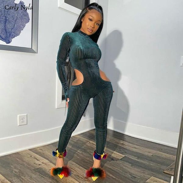 women's jumpsuits & rompers carly nyla 2021 green/red slim hollow out woman jumpsuit spring long-sleeve casual street bodysuit, Black;white
women's jumpsuits & rompers carly nyla 2021 green/red slim hollow out woman jumpsuit spring long-sleeve casual street bodysuit, Black;white