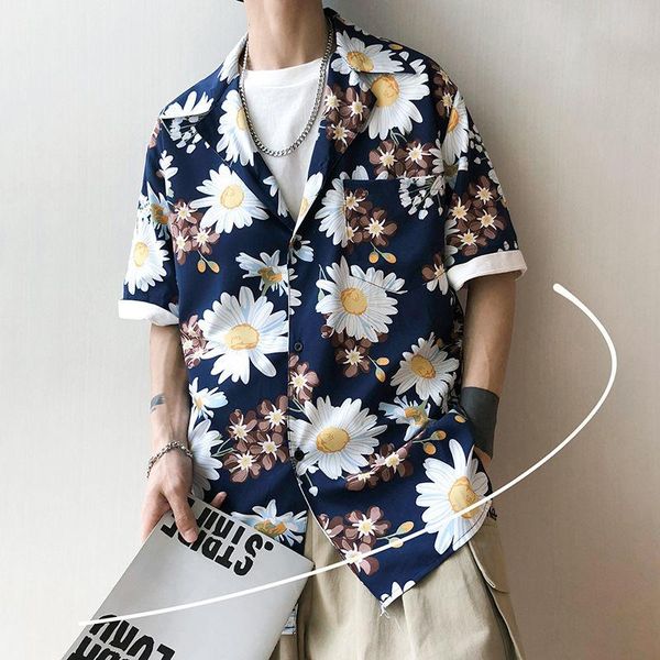 men's casual shirts hybskr floral graphic hawaiian shirt man short sleeve oversized fashion men vintage harajuku design clothing, White;black
men's casual shirts hybskr floral graphic hawaiian shirt man short sleeve oversized fashion men vintage harajuku design clothing, White;black