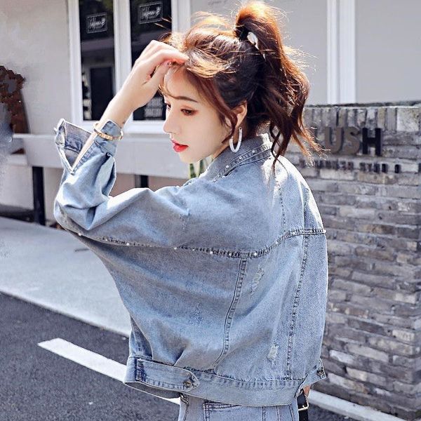 women's jackets 2021 spring autumn women korean wild vintage long sleeve jean coat short single-breasted turndown collar denim jacket y, Black;brown
women's jackets 2021 spring autumn women korean wild vintage long sleeve jean coat short single-breasted turndown collar denim jacket y, Black;brown
