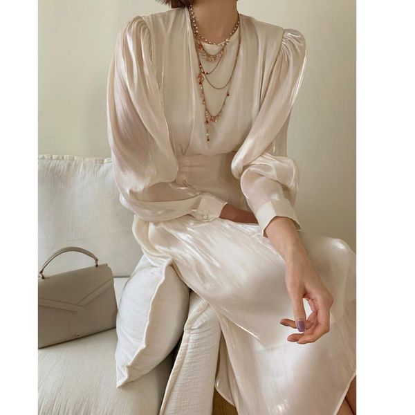 casual dresses gloss vintage woman long sleeve high waist clothing vestidos spring white chic elegant party dress female korean, Black;gray
casual dresses gloss vintage woman long sleeve high waist clothing vestidos spring white chic elegant party dress female korean, Black;gray