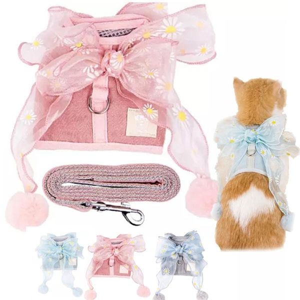 cat collars & leads dog harness fairy bow-knot vest collar outdoor breathable walking leash for puppy dogs pet
cat collars & leads dog harness fairy bow-knot vest collar outdoor breathable walking leash for puppy dogs pet