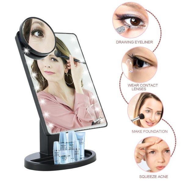 compact mirrors light makeup mirror touch screen deskmake up 10x magnifying beauty vanity usb lighting detachable storage base
compact mirrors light makeup mirror touch screen deskmake up 10x magnifying beauty vanity usb lighting detachable storage base