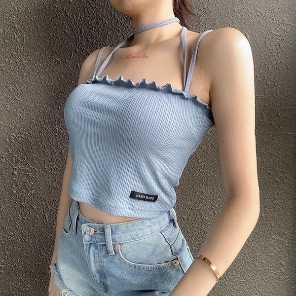 women's tanks & camis summer blue rib knitting tank casual show navel crop sweet girl solid soft knitted fabric 2021 female basic s, White
women's tanks & camis summer blue rib knitting tank casual show navel crop sweet girl solid soft knitted fabric 2021 female basic s, White