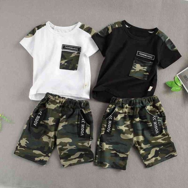 1 4y summer infant kids boys clothes sets camouflage print short sleeve pocket t shirts shorts, White
1 4y summer infant kids boys clothes sets camouflage print short sleeve pocket t shirts shorts, White