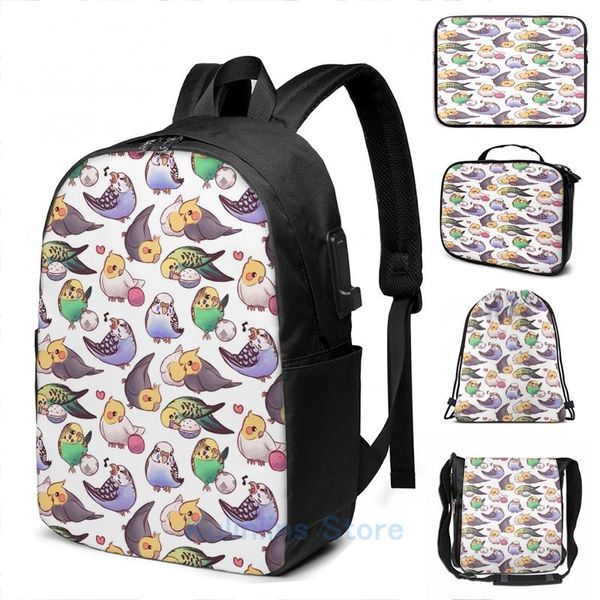 backpack funny graphic print budgies cockatiels usb charge men school bags women bag travel laptop
backpack funny graphic print budgies cockatiels usb charge men school bags women bag travel laptop