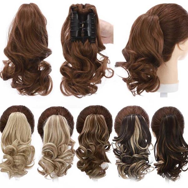 synthetic wigs s-noilite short wavy ponytail hair black brown pony tail claw jaw in hairpiece clip for women
synthetic wigs s-noilite short wavy ponytail hair black brown pony tail claw jaw in hairpiece clip for women