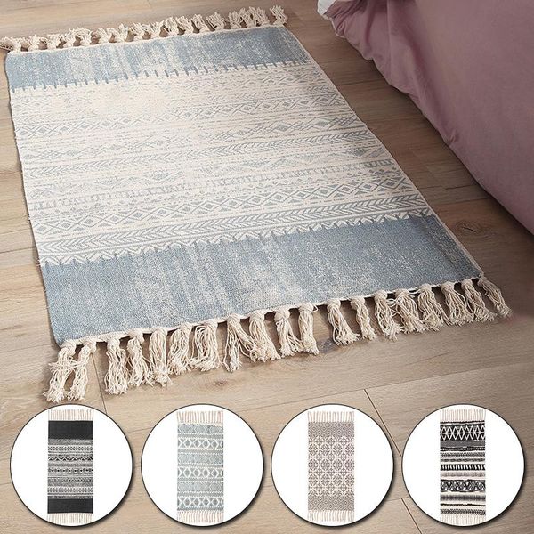 retro bohemian hand woven cotton linen carpet tassel rug geometric floor mat bedroom tapestry decorative blanket area carpets
retro bohemian hand woven cotton linen carpet tassel rug geometric floor mat bedroom tapestry decorative blanket area carpets