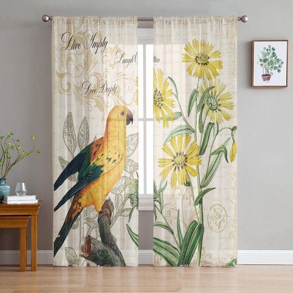 curtain & drapes yellow parrot sunflower retro sheer curtains for living room bedroom kitchen tulle windows voile home decoration
curtain & drapes yellow parrot sunflower retro sheer curtains for living room bedroom kitchen tulle windows voile home decoration