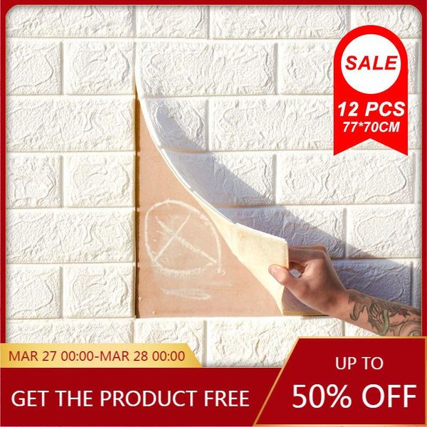 wallpapers 12 pcs 3d wall stickers imitation brick anti-collision sponge sticker mural bedroom decorative
wallpapers 12 pcs 3d wall stickers imitation brick anti-collision sponge sticker mural bedroom decorative