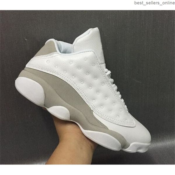 new 13 13s low pure money men basketball shoes white grey athletics sneakers with box, Black
new 13 13s low pure money men basketball shoes white grey athletics sneakers with box, Black