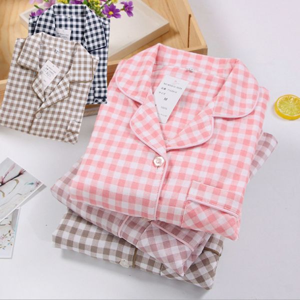 women's sleepwear 100% cotton plaid pajamas set full sleeve t-shirt long pants 2piece/set pyjama big size mom homewear cozy casual, Black;red
women's sleepwear 100% cotton plaid pajamas set full sleeve t-shirt long pants 2piece/set pyjama big size mom homewear cozy casual, Black;red