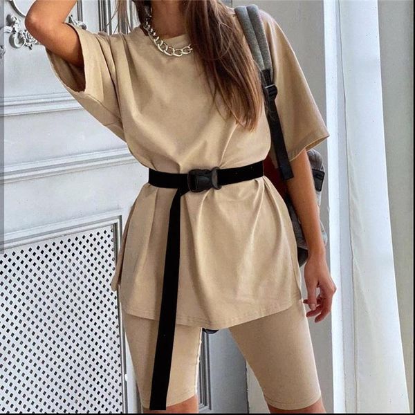 womens tracksuits casual solid two piece suit with color home loose sports fashion leisure summer clothing, Gray
womens tracksuits casual solid two piece suit with color home loose sports fashion leisure summer clothing, Gray