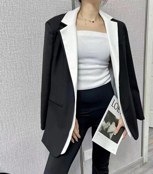 women's suits & blazers 2021 autumn and winter suit fashion casual temperament double-layer hit color long-sleeved one-button blazer ja, White;black
women's suits & blazers 2021 autumn and winter suit fashion casual temperament double-layer hit color long-sleeved one-button blazer ja, White;black