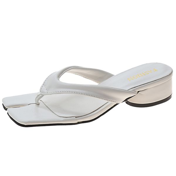 women sandals 2021 summer fashion square separated toe slippers mid heels sandals women summer beach flip flops dt42fw35, Black
women sandals 2021 summer fashion square separated toe slippers mid heels sandals women summer beach flip flops dt42fw35, Black