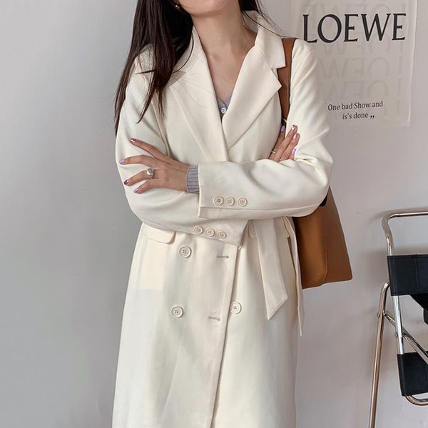 women's wool & blends outwear overcoats clothes woman vintage long blend coats 2021 woolen korean winter thick jacket solid women trenc, Black
women's wool & blends outwear overcoats clothes woman vintage long blend coats 2021 woolen korean winter thick jacket solid women trenc, Black