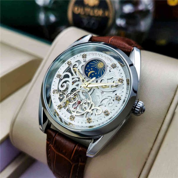 aokulasic men automatic mechanical watches business fashion random men clock brand waterproof leather polar, Slivery;brown
aokulasic men automatic mechanical watches business fashion random men clock brand waterproof leather polar, Slivery;brown