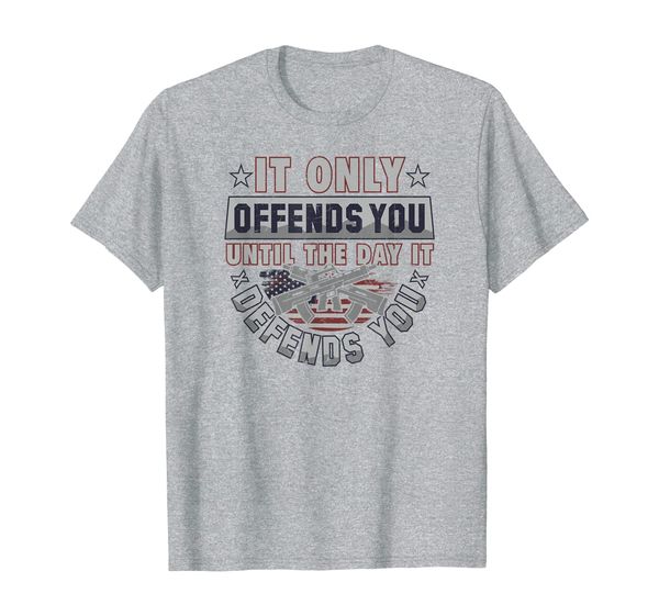It Only Offends You Until It Defends You T-Shirt, Mainly pictures 
It Only Offends You Until It Defends You T-Shirt, Mainly pictures