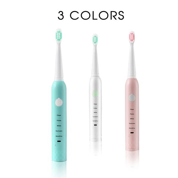 5 modes sonic electric toothbrush usb rechargeable heads face brush charger seat - pink
5 modes sonic electric toothbrush usb rechargeable heads face brush charger seat - pink