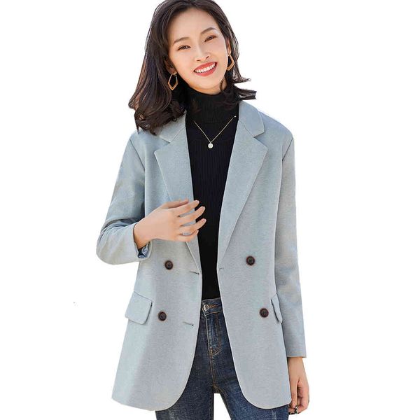 women's suits & blazers ladies double breasted blazer women outerwear autumn winter coat female green gray black jacket no00, White;black
women's suits & blazers ladies double breasted blazer women outerwear autumn winter coat female green gray black jacket no00, White;black