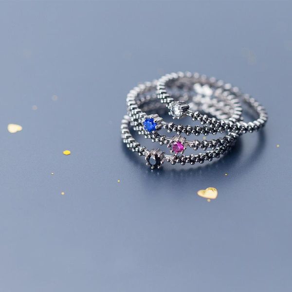 cluster rings real 925 sterling silver vintage open for women small single zircon stackable ring black white blue purple stone, Golden;silver
cluster rings real 925 sterling silver vintage open for women small single zircon stackable ring black white blue purple stone, Golden;silver