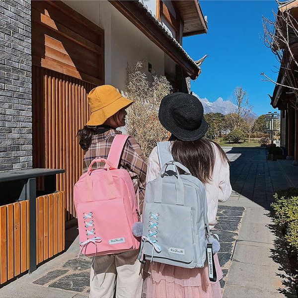 backpack college style sweet girl bow design student schoolbag all-match solid color large-capacity
backpack college style sweet girl bow design student schoolbag all-match solid color large-capacity