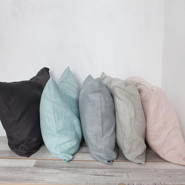 pillow case nordic nature french linen pillowcase 100% flax fabric covers bed sham 74x48cm blak/pink/green/blue
pillow case nordic nature french linen pillowcase 100% flax fabric covers bed sham 74x48cm blak/pink/green/blue