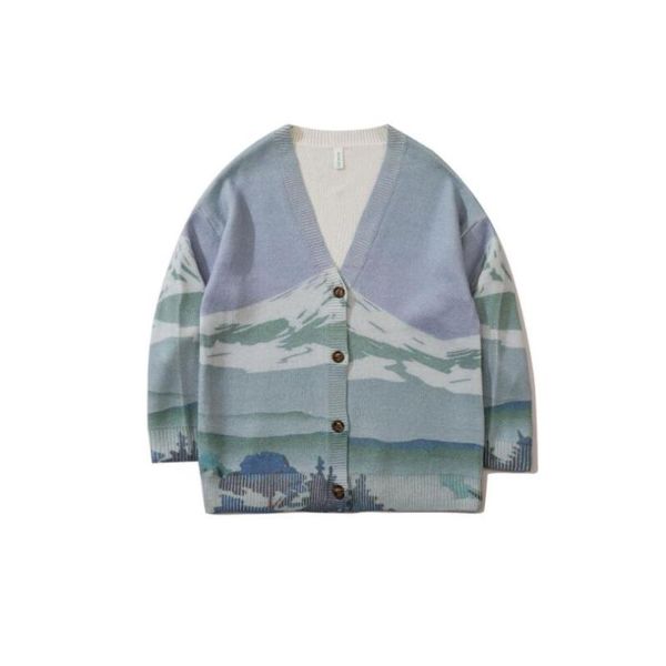 men's sweaters oversize streetwear loose cardigan coat men women hip hop knitted sweater 2021 snow mountain pattern harajuku w2267, White;black
men's sweaters oversize streetwear loose cardigan coat men women hip hop knitted sweater 2021 snow mountain pattern harajuku w2267, White;black
