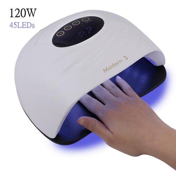 nail dryers 2021 high power 120w uv led lamp dryer 45 leds gel varnish professional for all nails salon manicure tool
nail dryers 2021 high power 120w uv led lamp dryer 45 leds gel varnish professional for all nails salon manicure tool