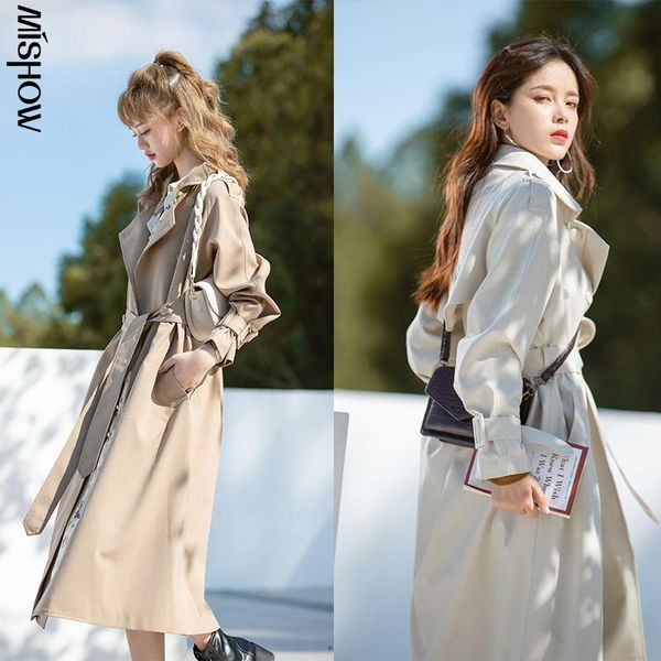women's trench coats cmaz 2021 autumn for women long sleeve solid double breasted fashion streetwear a-line coat female jacket mx20c736, Tan;black
women's trench coats cmaz 2021 autumn for women long sleeve solid double breasted fashion streetwear a-line coat female jacket mx20c736, Tan;black