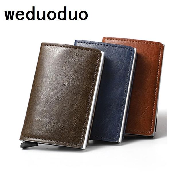 card holders 2021 men and women holder rfid aluminium business crazy horse pu leather travel wallet, Brown;gray
card holders 2021 men and women holder rfid aluminium business crazy horse pu leather travel wallet, Brown;gray