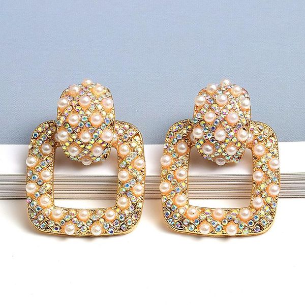 dangle & chandelier rhinestone pearl square earrings trendy exquisite women's fashion jewelry, Silver
dangle & chandelier rhinestone pearl square earrings trendy exquisite women's fashion jewelry, Silver