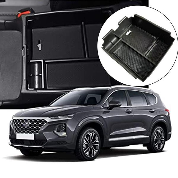 car organizer 1pc central armrest tray black storage boxes insert containers compatible with santa fe 19-20
car organizer 1pc central armrest tray black storage boxes insert containers compatible with santa fe 19-20