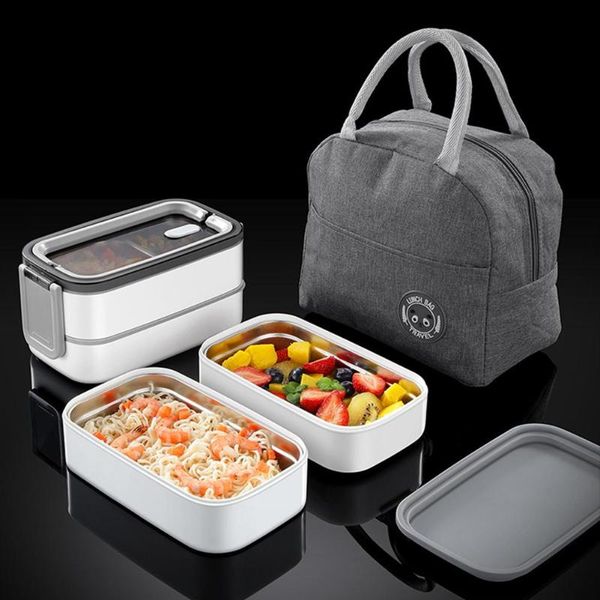 dinnerware sets dual-layered lunch box stainless steel japan bento nordic style container with insulation bag portable tableware bowl
dinnerware sets dual-layered lunch box stainless steel japan bento nordic style container with insulation bag portable tableware bowl