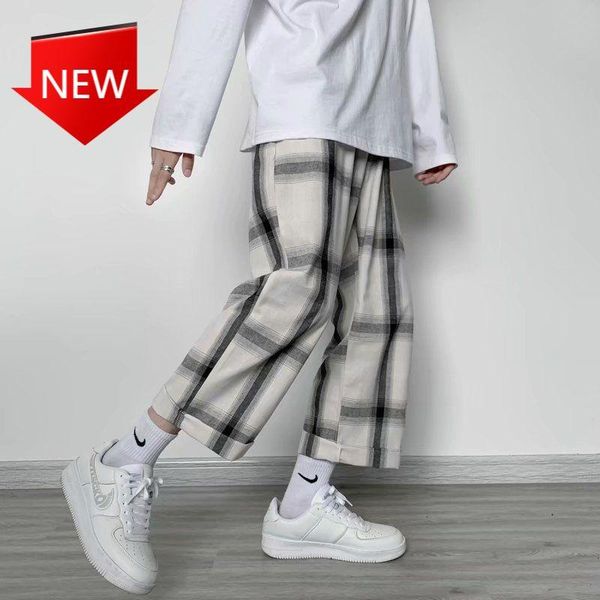 women's pants & capris plus size fashion loose japanese wide leg oversize casual female clothing streetwear women plaid summer 2021, Black;white
women's pants & capris plus size fashion loose japanese wide leg oversize casual female clothing streetwear women plaid summer 2021, Black;white