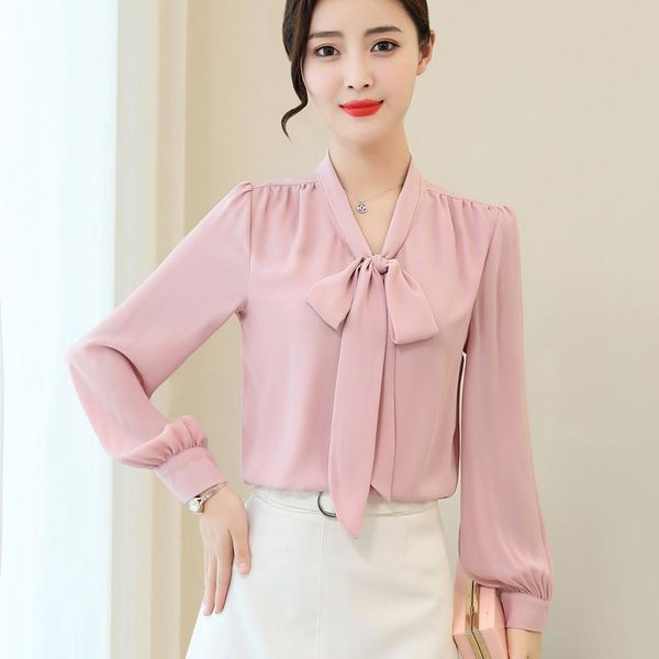 korean puff sleeve white pink elegant blouse women shirts bow chiffon shirt autumn slim bottom office blusas mujer de moda women's blou
korean puff sleeve white pink elegant blouse women shirts bow chiffon shirt autumn slim bottom office blusas mujer de moda women's blou