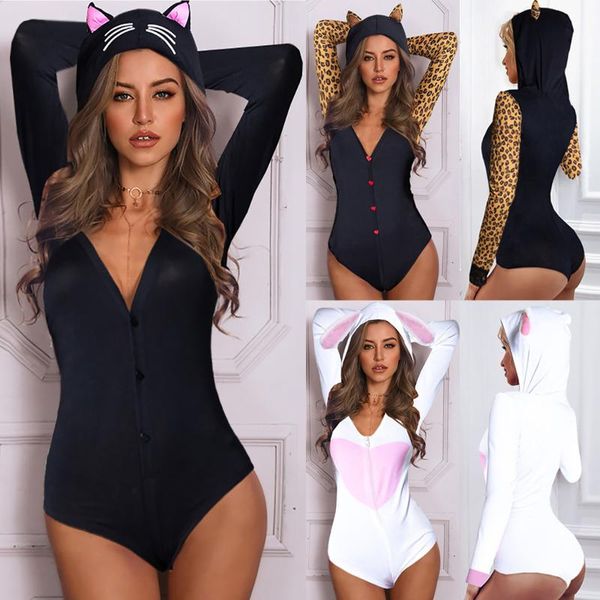 women's jumpsuits & rompers fashion design women button animal print ear hooded jumpsuit bodysuit rompercomfortable leisure time date, Black;white
women's jumpsuits & rompers fashion design women button animal print ear hooded jumpsuit bodysuit rompercomfortable leisure time date, Black;white