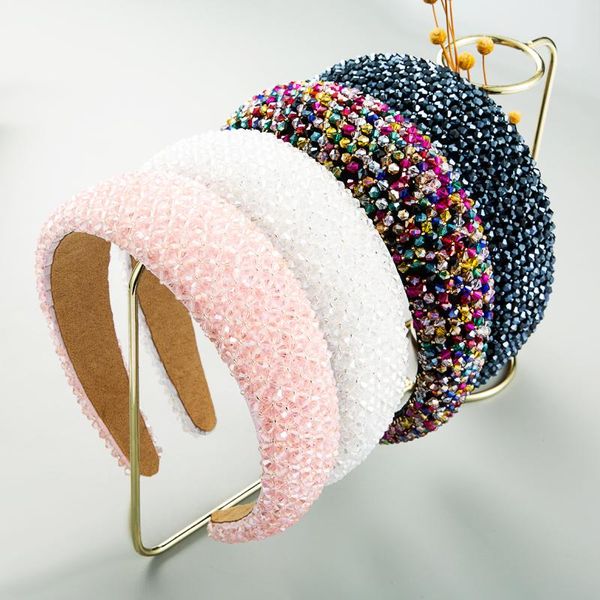 hair clips & barrettes gorgeous baroque full multi color crystal wide headband hand made beaded thin sponge hairband woman wedding party acc, Golden;silver
hair clips & barrettes gorgeous baroque full multi color crystal wide headband hand made beaded thin sponge hairband woman wedding party acc, Golden;silver