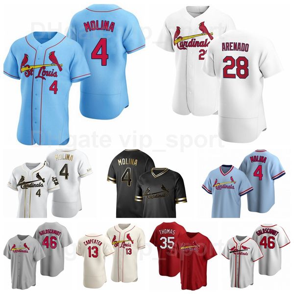 28 nolan arenado jersey baseball 46 paul goldschmidt 13 matt carpenter 35 lane thomas 4 yadier molina 26 justin williams men kids women, Blue;black
28 nolan arenado jersey baseball 46 paul goldschmidt 13 matt carpenter 35 lane thomas 4 yadier molina 26 justin williams men kids women, Blue;black