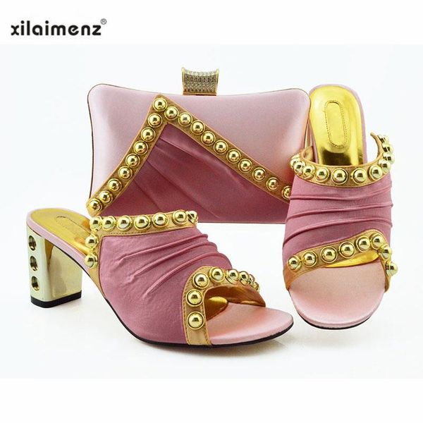 dress shoes 2021 summer arrival pink color italian with matching bags set comfortable heels shinning rivet for wedding pary, Black
dress shoes 2021 summer arrival pink color italian with matching bags set comfortable heels shinning rivet for wedding pary, Black