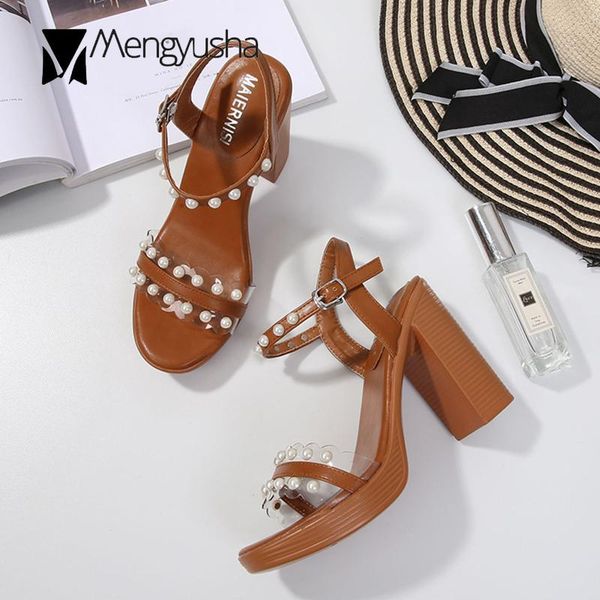 dress shoes pearl studs open toe wood grain runways sandals women chunky over high heels gladiator sandalias clear patchwork buckle sandales, Black
dress shoes pearl studs open toe wood grain runways sandals women chunky over high heels gladiator sandalias clear patchwork buckle sandales, Black