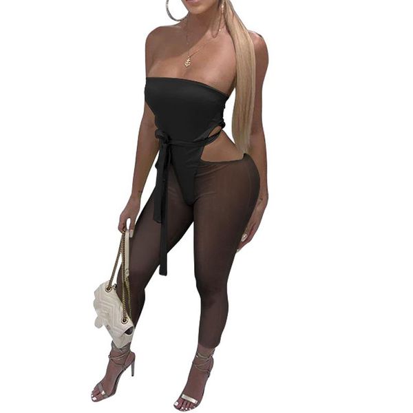 women's jumpsuits & rompers nice fashion women backless bandage jumpsuit bow mesh playsuit summer solid hollow out lace up romper, Black;white
women's jumpsuits & rompers nice fashion women backless bandage jumpsuit bow mesh playsuit summer solid hollow out lace up romper, Black;white