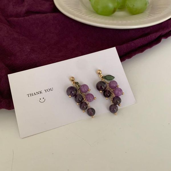 stud lovely and sweet purple grape earrings fresh small fruit ear sen girl clip jewelry, Golden;silver
stud lovely and sweet purple grape earrings fresh small fruit ear sen girl clip jewelry, Golden;silver