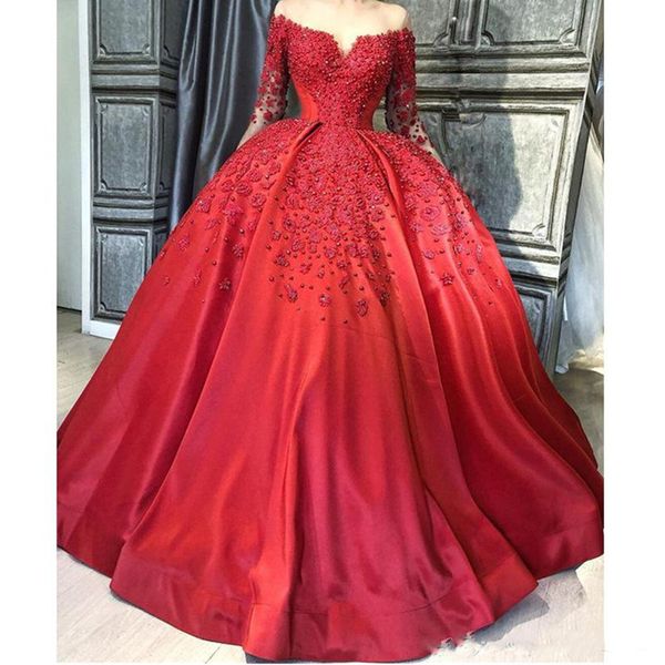 quinceanera dresses burgundy off shoulder lace applique long sleeves tulle puffy party dress plus size prom evening gowns, Blue;red
quinceanera dresses burgundy off shoulder lace applique long sleeves tulle puffy party dress plus size prom evening gowns, Blue;red
